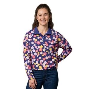 Rabbit Womens Size Large Mother Runner High Country Pullover Jacket Rhodonite